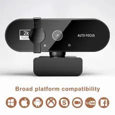 Webcam 4K Com Microfone 30fps USB Web Cam Para Foco Automático PC Laptop Câmera De Gravação De Vídeo