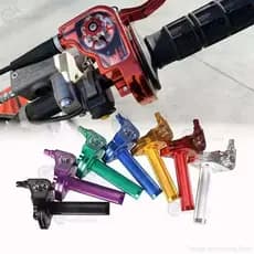Conjunto Universal De Punho Do Acelerador Para Motocicleta Com Alavanca De Liberação Rápida E Construção De Alumínio CNC