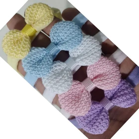 Kit 5 Faixinhas de Croche na Meia de Seda LI/RSA/BC/AZ/AM