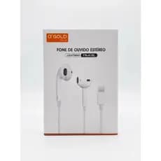 FONE DE OUVIDO COM FIO A'GOLD  TIPO-C E IPHONE