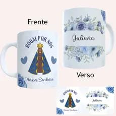 Caneca Personalizada Nome Caneca Porcelana Nossa Senhora Caneca Católica