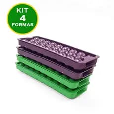 4 unidades de forminhas de gelo com tampa , higiene total , tipo bolinhas