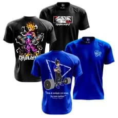 Kit 2x Camisas Dry Fit Treino Lançamento Dabliu Fit