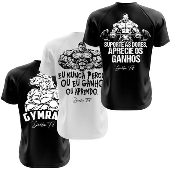 KIT CAMISAS PARA ESPORTES TREINO PROTEÇÃO UV +35 ANTIBACTERICIDA CONFORTO E QUALIDADE