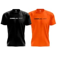 Kit 2 Camisetas Dry Fit Treino Coleção Basic Fit Antiodor Proteção Uv +35 Dabliu Fit Lançamento