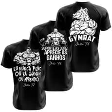 Camisa Musculação Estampas Academia 3 Uni Dabliufit