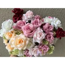 Rosa artificial buque com 6 flor P/ MY-2204 Decoração Casamento, Arranjos, Decorar Festas e casa