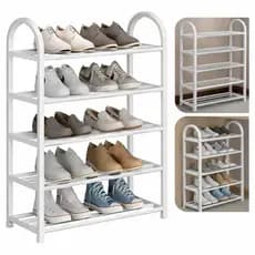 Sapateira 5 Andares Organizador de Sapatos Tênis 10 Pares Desmontável Multiuso para Sapatos, Livros e Brinquedos