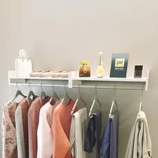 Cabideiro de parede Arara de Roupas Quarto, closet