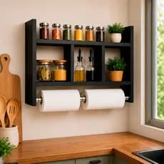 Nicho Porta Temperos Cozinha Compacto Organizador Suspenso 48 cm