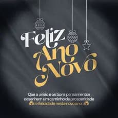 Adesivo Vitrine Feliz Ano Novo Escuro 2026
