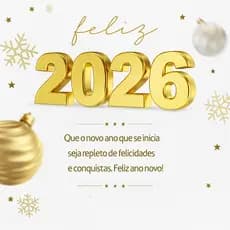 Adesivo Vitrini Feliz Ano Novo 2026