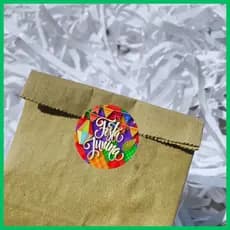 Kit 200 Adesivos Redondos Festa Junina Arraia 4x4 cm