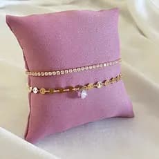 Kit com 12 Almofadinhas Casamento, Semi Joias, Pulseiras, Lembrancinhas Oxford