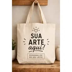 Ecobags Personalizada 100% Algodao 10 a 40 UND Presentes Brindes