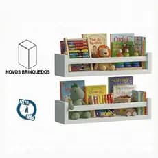 Prateleiras multi-uso brancass 2 unidades