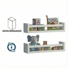 Prateleira madeira mdf pronta feita para livros