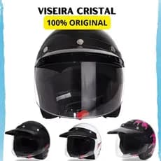 Viseira Cristal Para Capacete Taurus, aberto, modelo Piruzinho, Wind, 100% ORIGINAL Resistente a Risco
