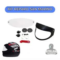Kit Reparo + Pala + Viseira Capacete San Marino Taurus