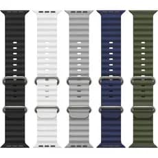Smartwatch banda smartwatch pulseira de silicone respirável para T900/T500/X8/8 Ultra 42/44/45/49mm