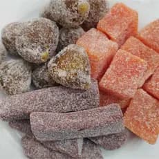 MISTO 3 SABORES CRISTALIZADOS (Abóbora; Bananinha, Figo) - Emb. 300g.