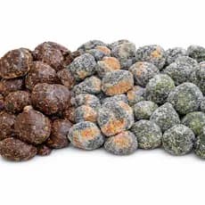 MIX DE FIGO (CRISTALIZADO,COM COBERTURA DE CHOCOLATE e RECHEADO COM DOCE DE LEITE) Emb. 300g