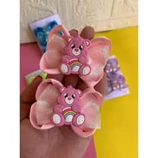 Par Laço Cabelo Ursinhos Carinhosos Presilha Infantil