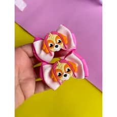 Par Laço Cabelo Sky Patrulha Canina Paw