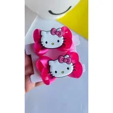 Par Laço  Hello Kitty Acessório de cabelo Infantil Penteados infantil