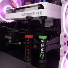Suporte Placa Vídeo GPU Ajustável Vertical - NVIDIA Radeon - com Regulagem de Altura