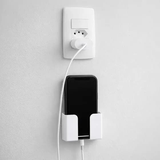 Suporte de Parede para Celular e Controle Remoto com Adesivo Fácil de Instalar