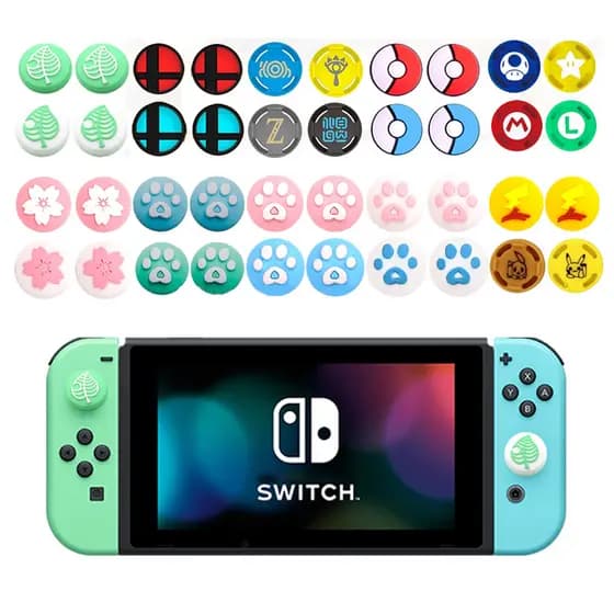 Par de Grip Silicone Analógico de Controles Switch