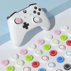 Par de Grip Borracha Protetora de Silicone para Analógicos de Controles de PS4, PS5, Xbox One e 360