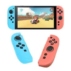 Capa De Borracha De Silicone Antiderrapante Gurad Para Nintendo Switch 2 Joy-Con + 1 Par Grip
