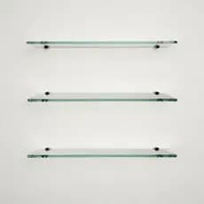 KIT - 3 Prateleiras De Vidro 40x10cm 6mm