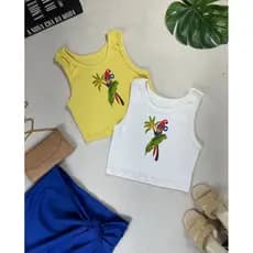Regata Cropped Ribana Tropical & Conforto