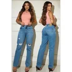 Calça Jeans Kativeiro Modelagem Reta Fem - Lav Media