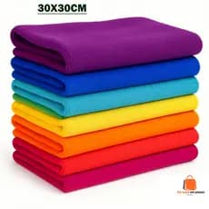 Kit 05 Pano de Microfibra para Limpeza Lavagem a Seco Magico Flanela Anti Risco 30X30