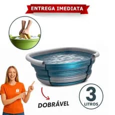 Bacia Retrátil  De Silicone Multiuso 3 Litros Porátil