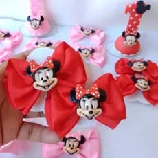 Laço Parzinho Minnie/Laço Parzinho/Acessórios Infantil/Laço/Laço  Vermelho/Minnie Vermelha/ Laço Minnie