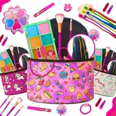 Kit Infantil Criança De Maquiagem Com Maletinha Make Linda