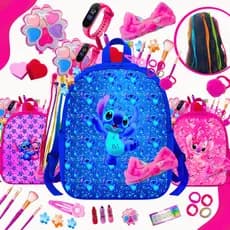 Kit De Maquiagem Infantil Completa Mochila Linda Personagens Perfeita