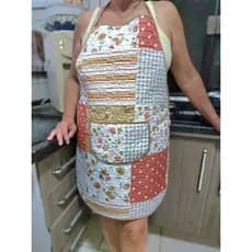 Kit 10 Aventais de Cozinha Matelado Estampado - Cores Sortidas