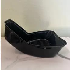 Escorredor Multiuso para Arroz, Feijão e Grãos – Utensílio Prático de Cozinha - Preto e branco