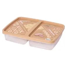 Porta queijo e presunto - Pote Retangular Plasútil 1,1L - Livre de BPA, Porta frios