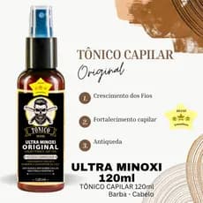 Tônico antiqueda D’Lust Ultra, cabelo, barba e sobrancelha