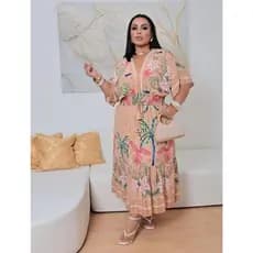 lindo vestido Madalena em viscolinho plus size