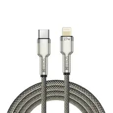 Cabo Carregador 27w 2m Turbo Metal Waves Tipo-c Para iPhone 6 - 14 Pro Max