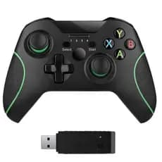 Controle sem fio xbox one, controle de jogo zamia gamepad 2,4 ghz compativel com pc