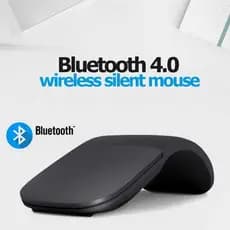 Mouse Sem Fio Bluetooth Dobrável Silencioso Touch Mice Ergonômico Fino Arco De Computador Portátil